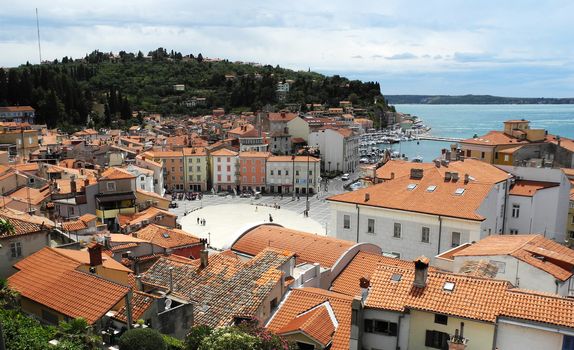 Details of old part of Piran city