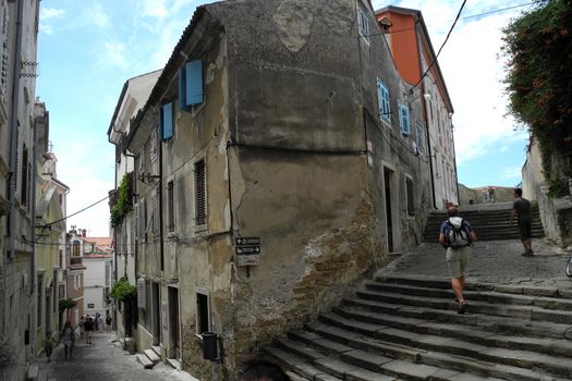 Details of old part of Piran city