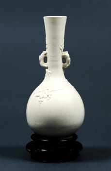 Small beautiful isolated shiny decorative porcelain figure