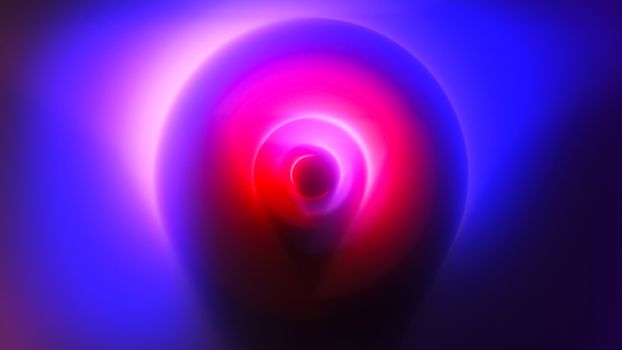 Abstract background of colorful spin radial motion blur. 3d rendering