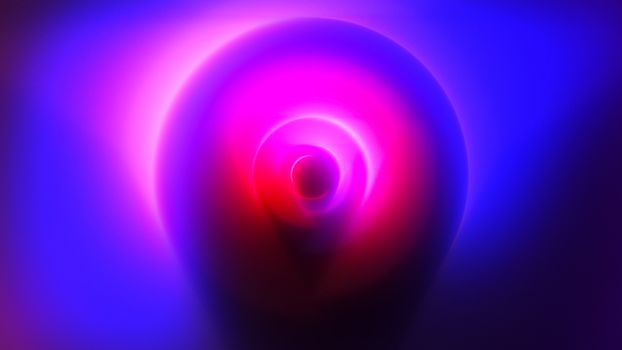 Abstract background of colorful spin radial motion blur. 3d rendering