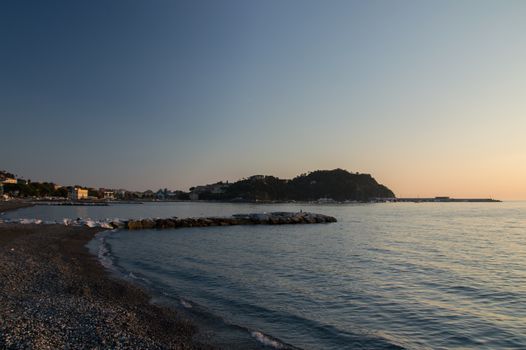 a view of the sestri levante beach