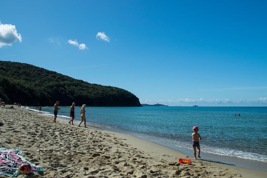 a beautiful view of the Cala Violina beach