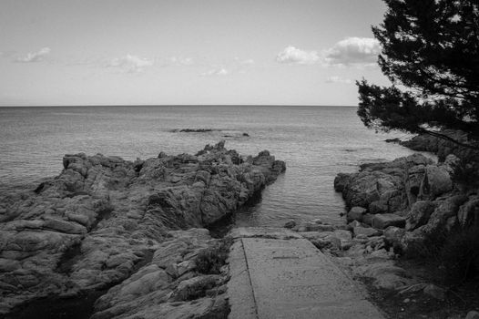 a path that leads you to the underwater world