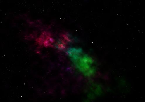 Star field in space a nebulae and a gas congestion. Elements of this image furnished by NASA . 3D rendering