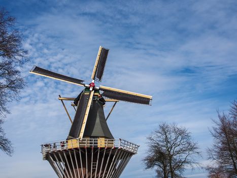 The famous Dutch windmills in the Netherlands