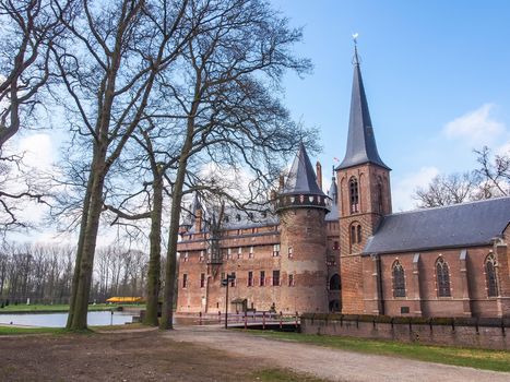 beautiful romantic Holland castle on water de Haar