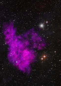 Star field in space a nebulae and a gas congestion. Elements of this image furnished by NASA . 3D rendering