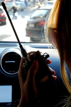 Spy agent in secret audio visual surveillance
