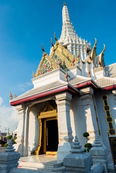 beautiful Thai architecture in Bangkok close up