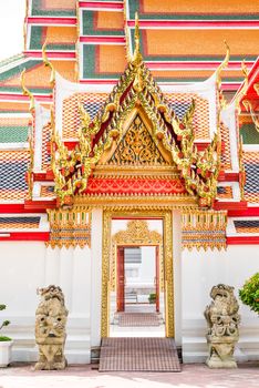 entrance to the beautiful temple of Thailand, Bangkok