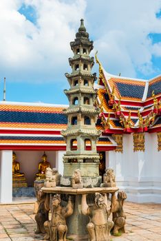 traditional architecture and decoration of temples of Thailand, Bangkok