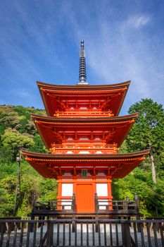 Pagoda at the kiyomizu-dera temple, Gion, Kyoto, Japan