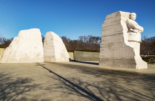 Martin Luther King Junior Memorial in Washington DC, USA