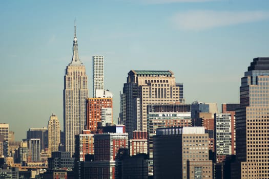 New York City skyline viewed from Liberty island