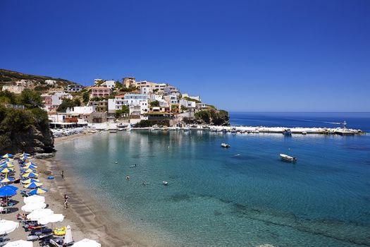 Seaview at Bali village, the Crete Island, Greece