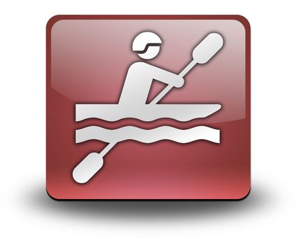 Icon, Button, Pictogram with Kayaking symbol