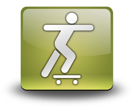 Icon, Button, Pictogram with Skateboarding symbol