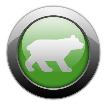 Icon, Button, Pictogram with Bear symbol