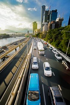Highway in Brisbane Queensland Australia