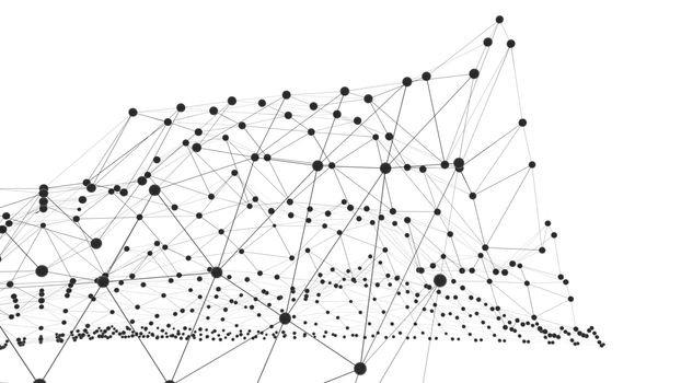 Concept of Network or Internet Communication. 3d illustration. White background