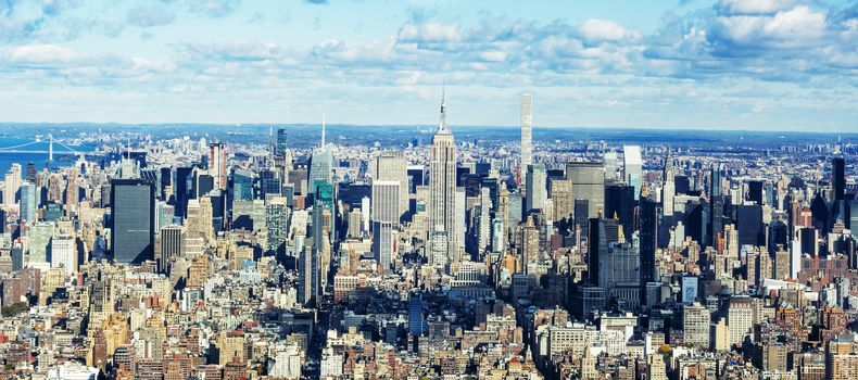 Panoramic view of Manhattan, New York