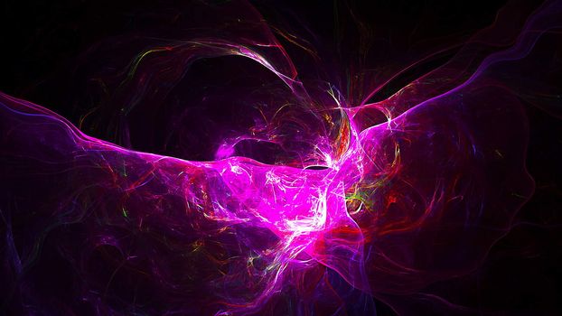 Abstract fractal light background. Digital 3d rendering backdrop.