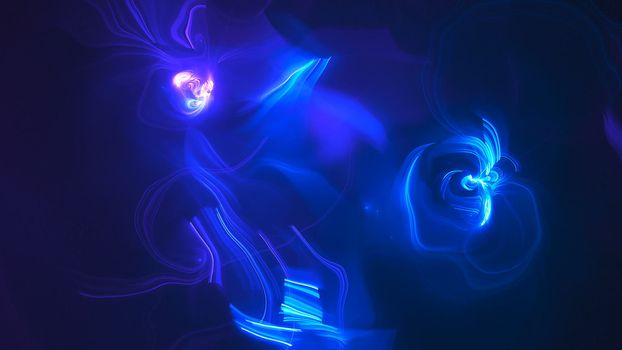 Abstract fractal light background. Digital 3d rendering backdrop.