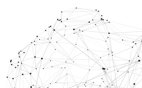 Concept of Network or Internet Communication. 3d illustration. White background