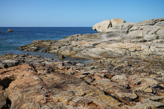Beautiful landscape of Galicia, coastline close to O Grove, Spain, Europe