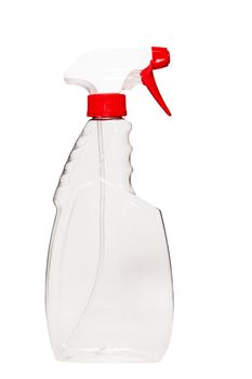 plastic detergent container isolated on a white background.