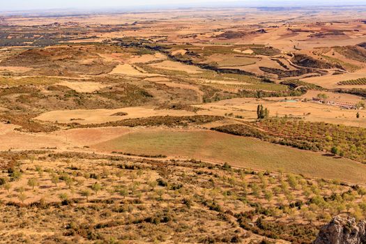 Beautiful spanish landscape, aerial view