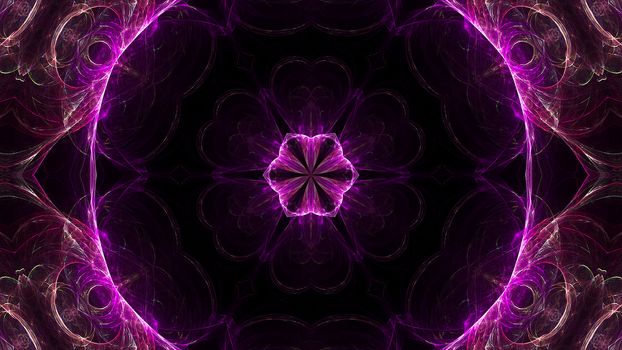 Abstract fractal light background. Digital 3d rendering backdrop.