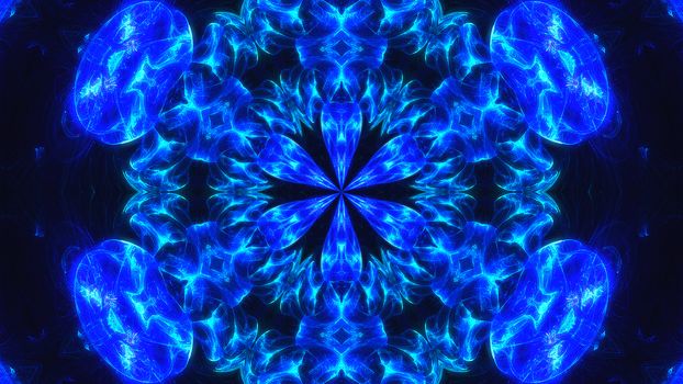 Abstract fractal light background. Digital 3d rendering backdrop.