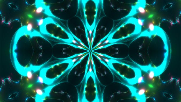 Abstract fractal light background. Digital 3d rendering backdrop.