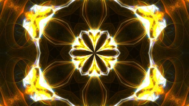 Abstract fractal light background. Digital 3d rendering backdrop.