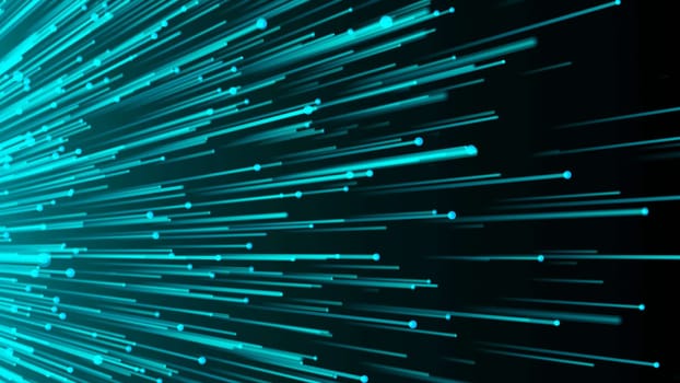 Abstract background with optical fibers. 3d rendering