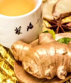 Ginger Tea Cup Indicating Drink Spiced And Refreshment