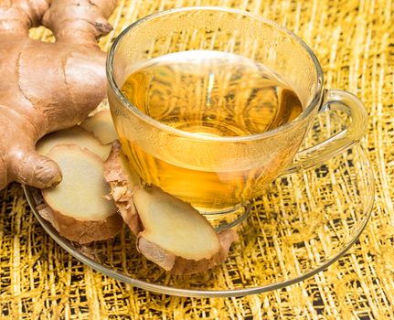 Ginger Tea Indicating Cup Organics And Drinks