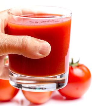 Tomatoes Juice Beverage Showing Drink Drinking And Refreshing