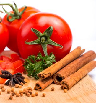 Cooking Tomatoes Meaning Cinnamon Stick And Aromatic