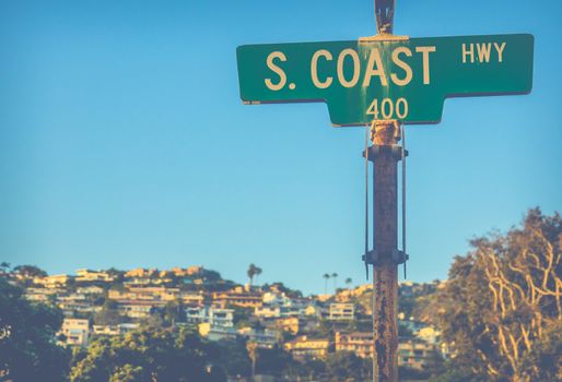 Sign For The Famous South Coast Highway In California