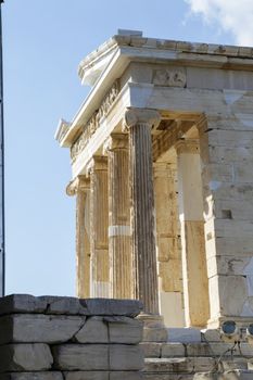 The Temple of Athena Nike at the Acropolis in Athens, Greece