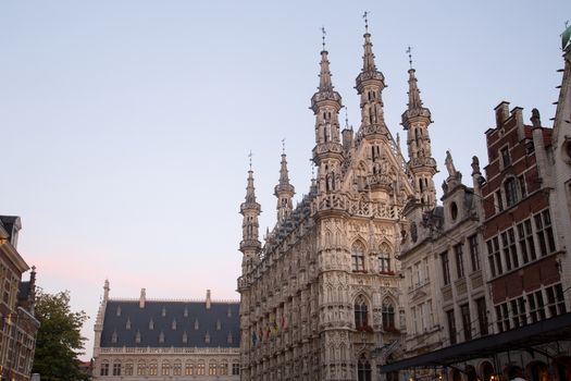 The old city hall building of Leuven, Belgium