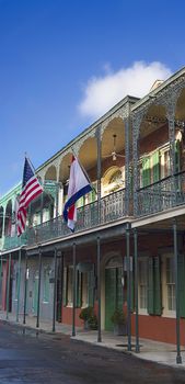 Building in New Orleans French Quarter