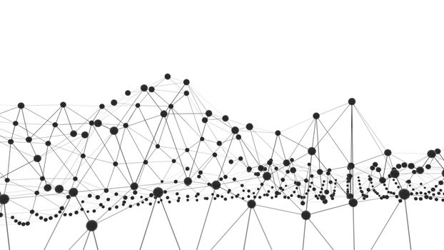 Concept of Network or Internet Communication. 3d illustration. White background