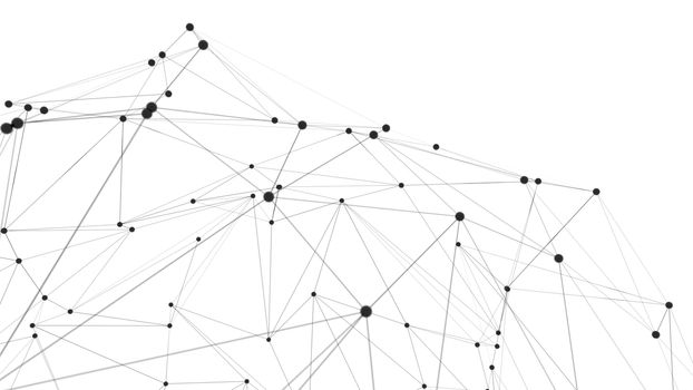 Concept of Network or Internet Communication. 3d illustration. White background