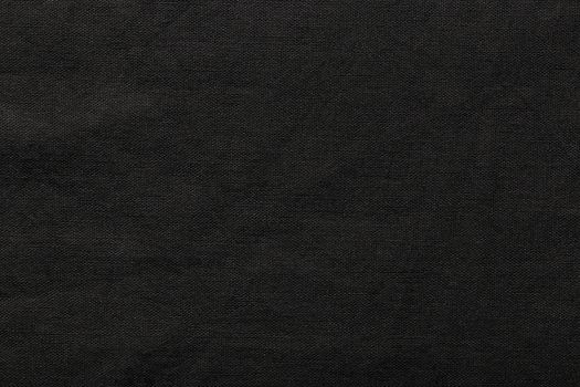 Black burlap background and texture, The texture of the burlap, closeup