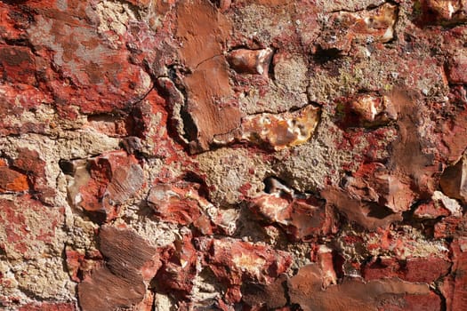 Old brick wall detail textured background. Wallpaper