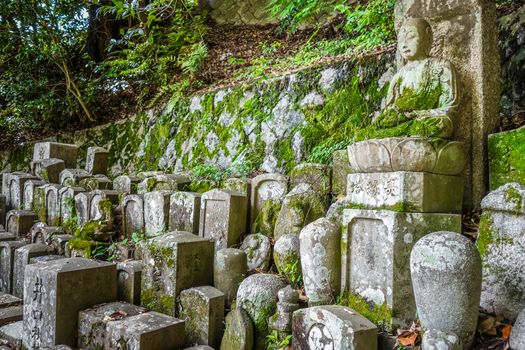 graveyard in Chion-in temple garden, Kyoto, Japan